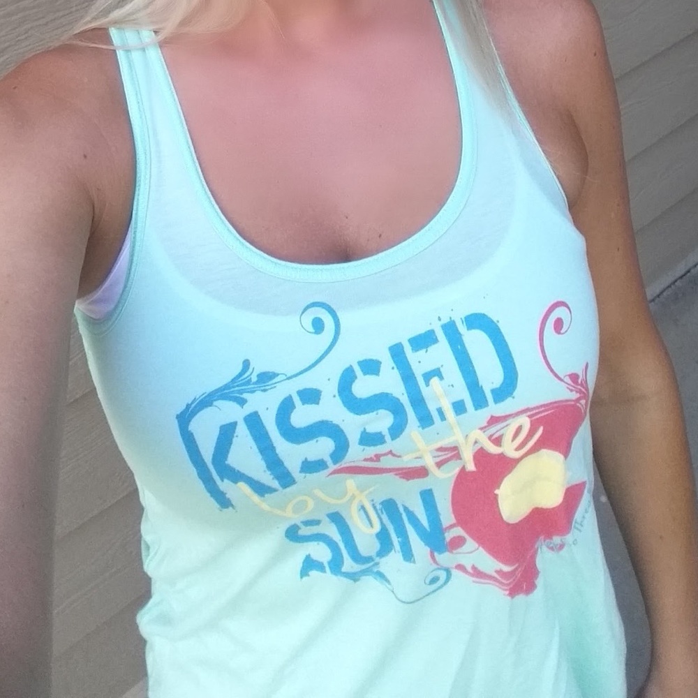 Kissed by the sun tank top